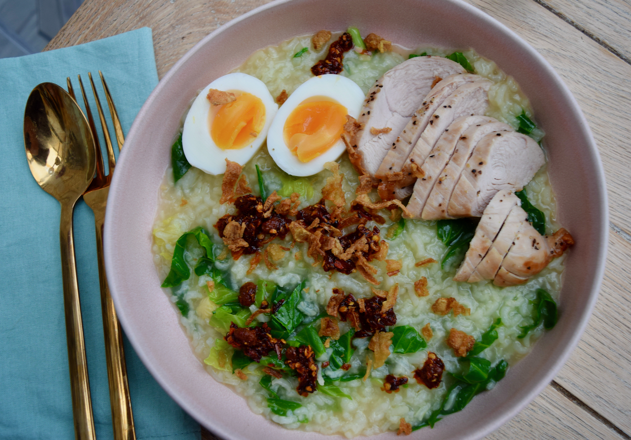 Christmas Turkey Congee recipe from Lucy Loves Food Blog