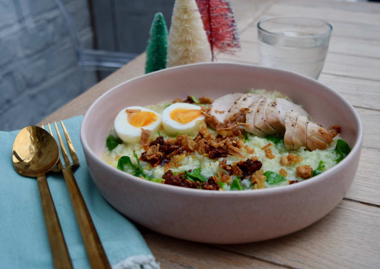 Christmas Turkey Congee recipe from Lucy Loves Food Blog
