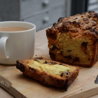 Chocolate Marzipan Scone Loaf recipe from Lucy Loves Food Blog