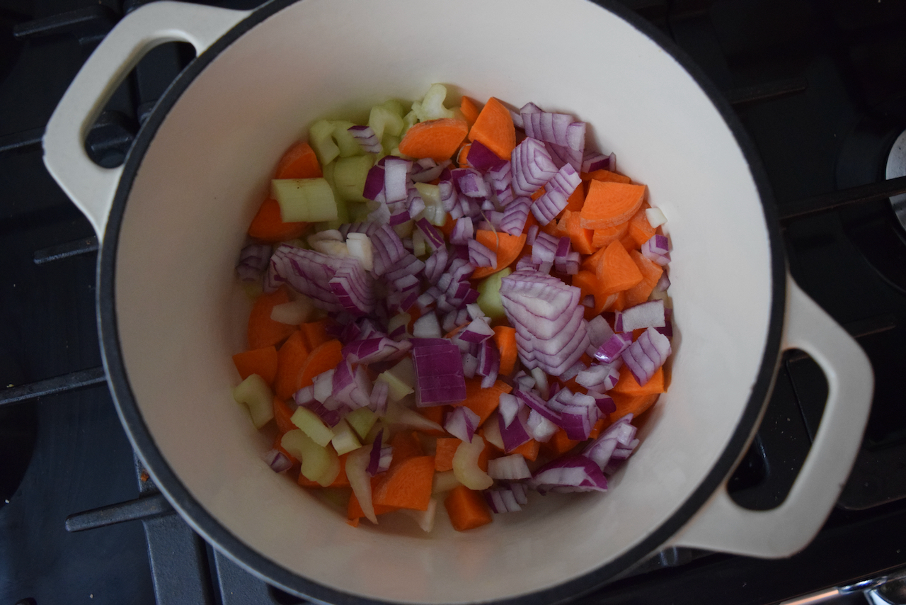 Lentil and Chestnut Soup from Lucy Loves Food Blog