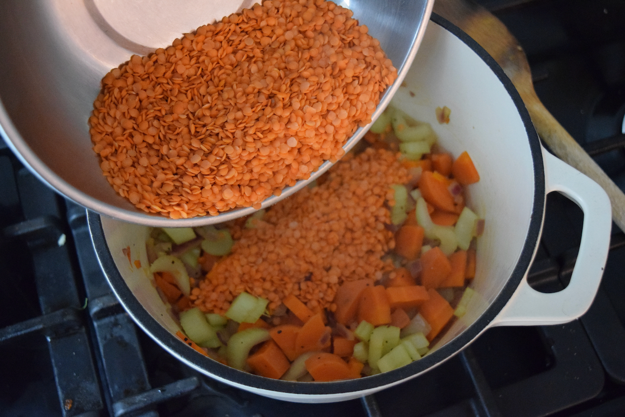 Lentil and Chestnut Soup from Lucy Loves Food Blog