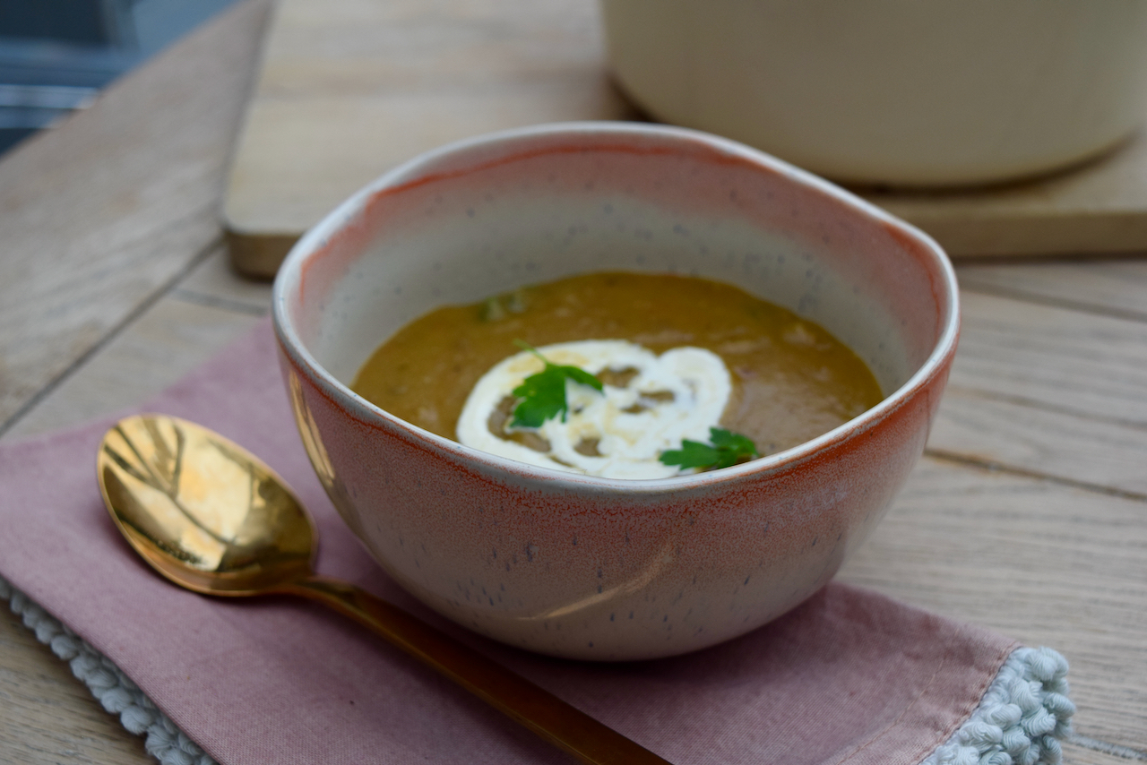 Lentil and Chestnut Soup from Lucy Loves Food Blog