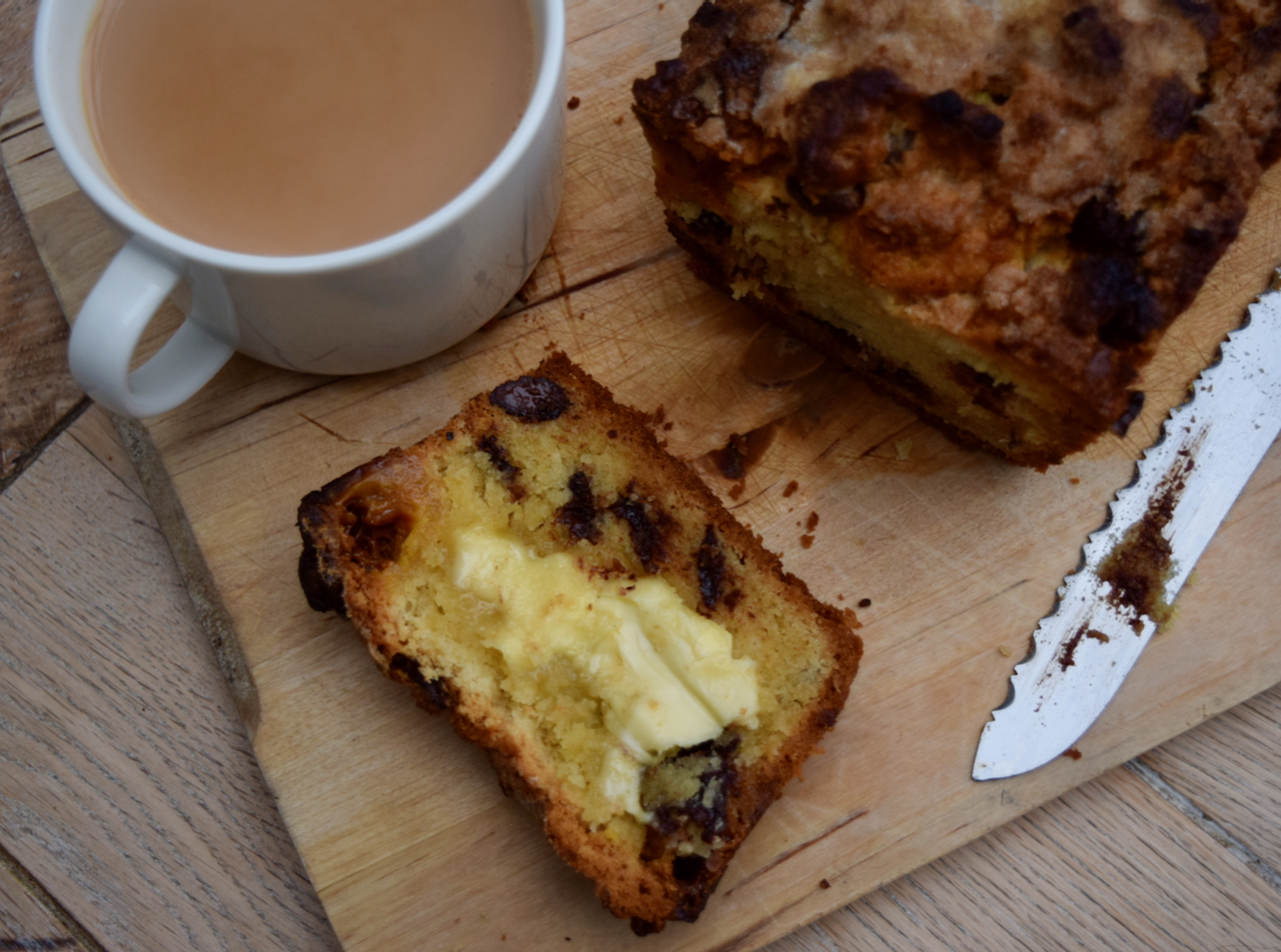Chocolate Marzipan Scone Loaf from Lucy Loves Food Blog