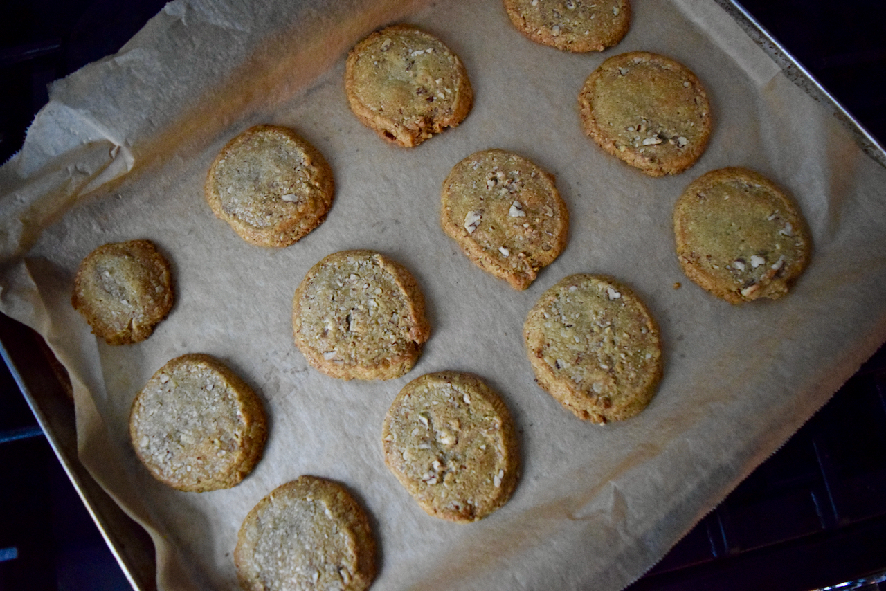 Stilton and Pecan Shortbread recipe from Lucy Loves Food Blog