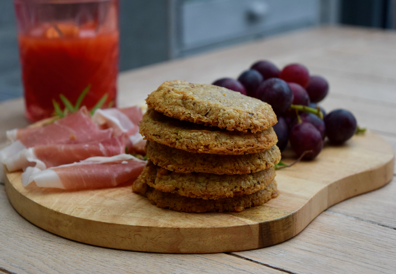 Stilton and Pecan Shortbread recipe from Lucy Loves Food Blog