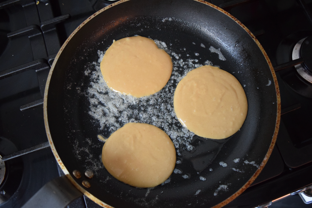 PB and J Pancakes recipe from Lucy Loves Food Blog