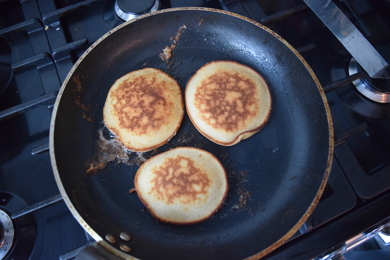 PB and J Pancakes recipe from Lucy Loves Food Blog