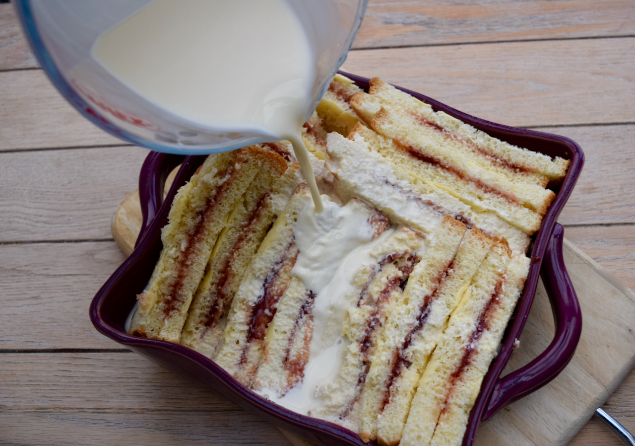 Bread, Jam and Butter Pudding recipe from Lucy Loves Food Blog