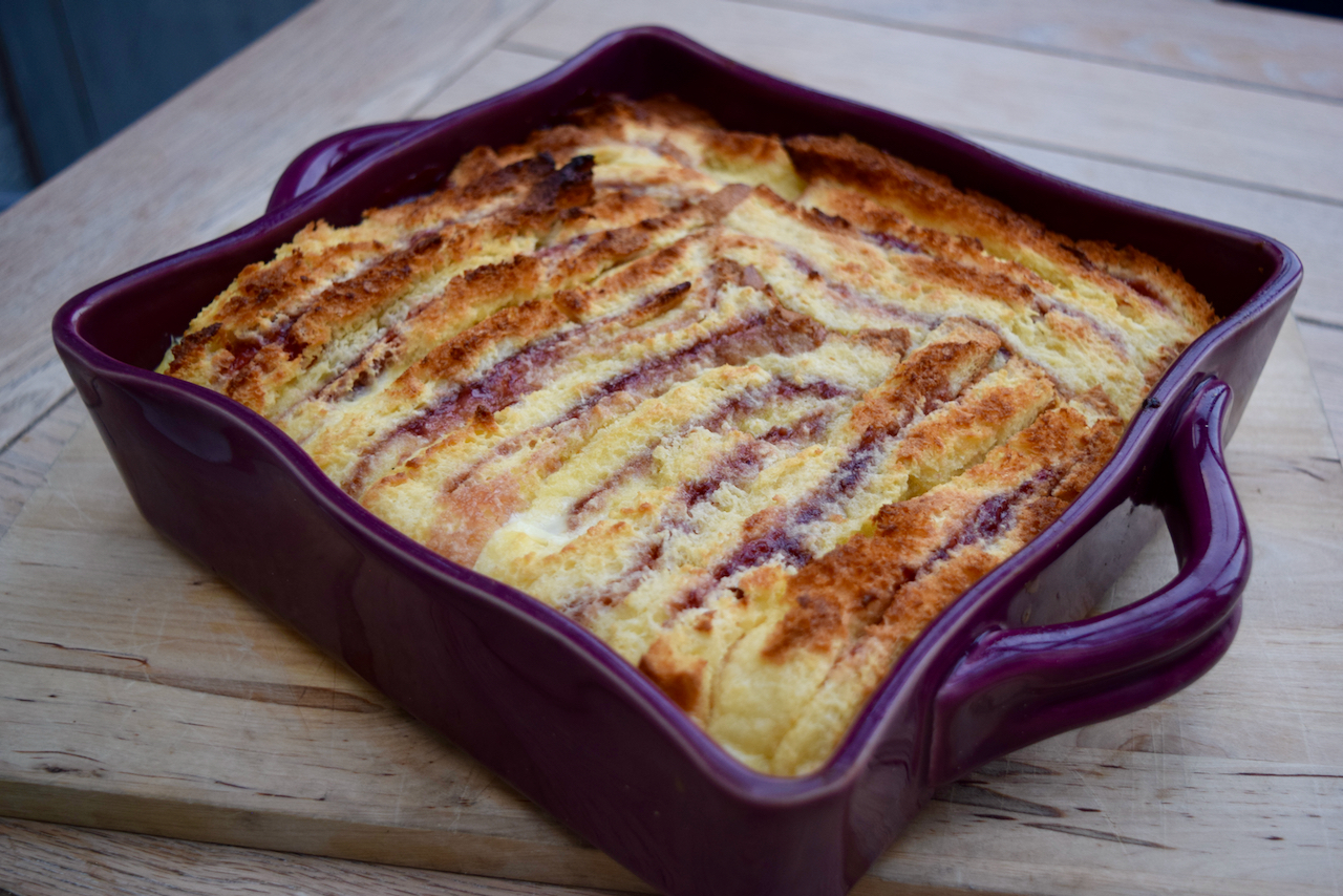 Bread, Jam and Butter Pudding recipe from Lucy Loves Food Blog