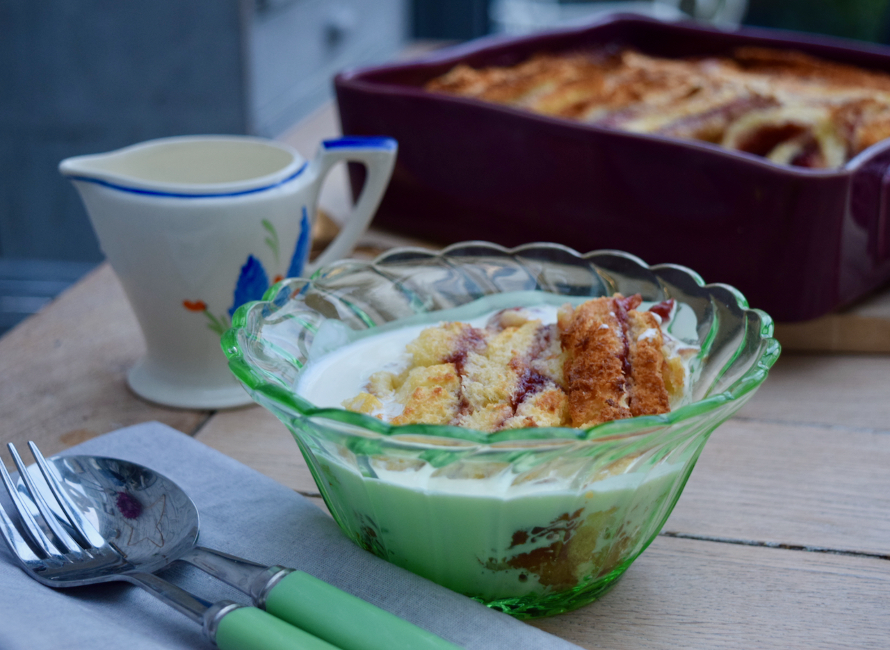 Bread, Jam and Butter Pudding recipe from Lucy Loves Food Blog