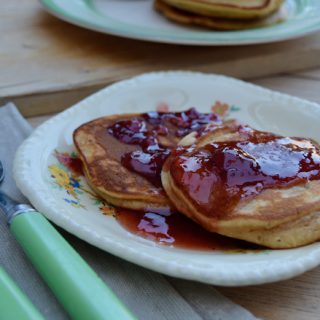 PB and J Pancakes recipe from Lucy Loves Food Blog