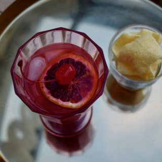 Blood Orange Rum Punch recipe from Lucy Loves Food Blog