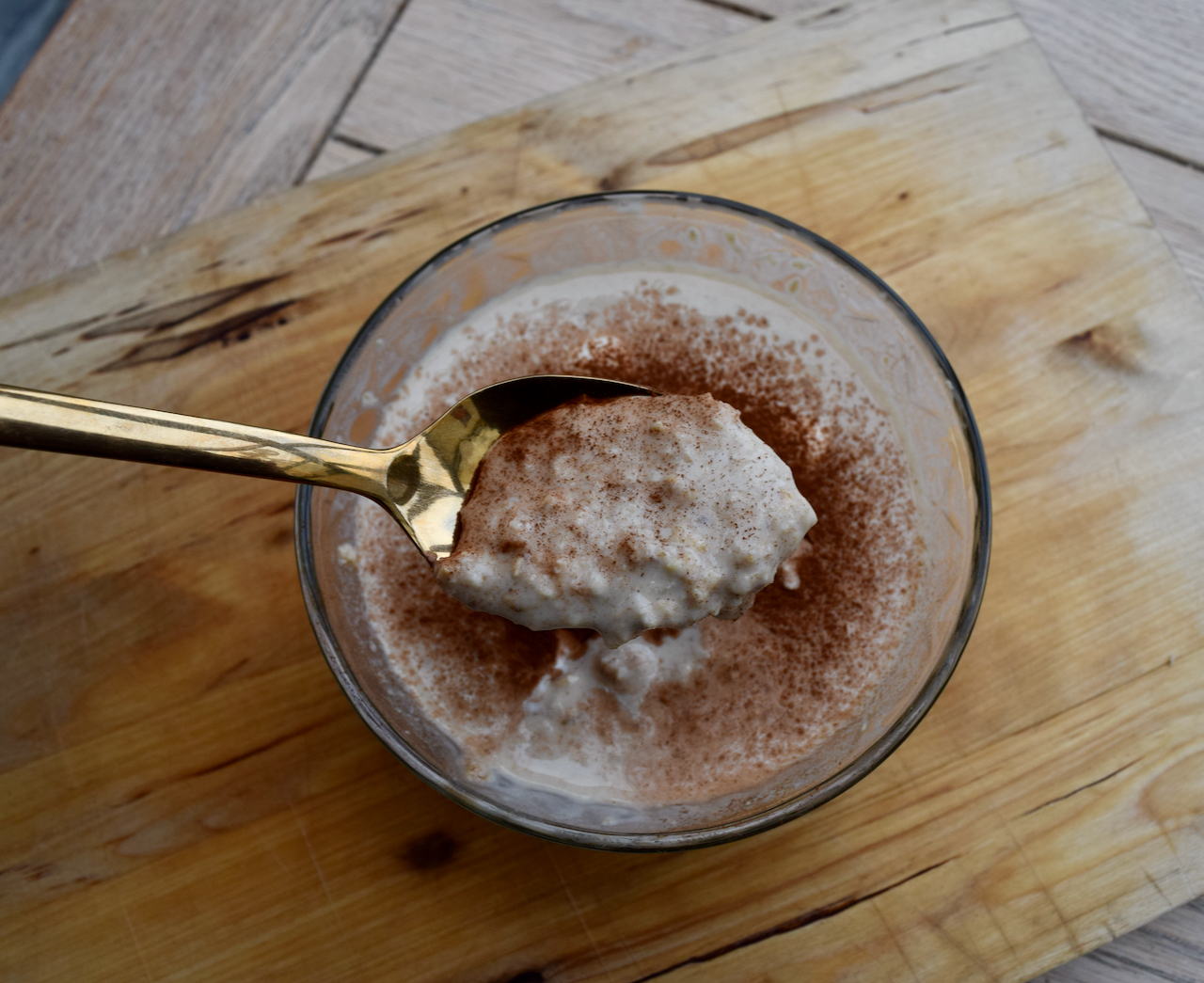 Tiramisu style Overnight Oats recipe from Lucy Loves Food Blog