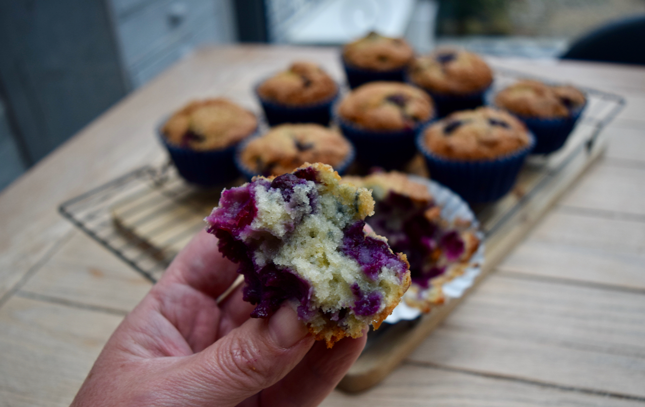 The Best Blueberry Muffins recipe from Lucy Loves Food Blog
