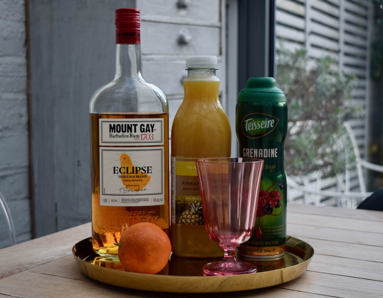 Blood Orange Rum Punch recipe from Lucy Loves Food Blog