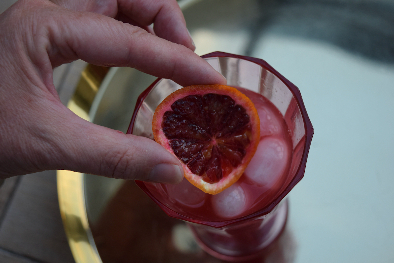 Blood Orange Rum Punch recipe from Lucy Loves Food Blog