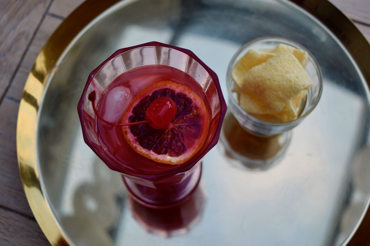 Blood Orange Rum Punch recipe from Lucy Loves Food Blog