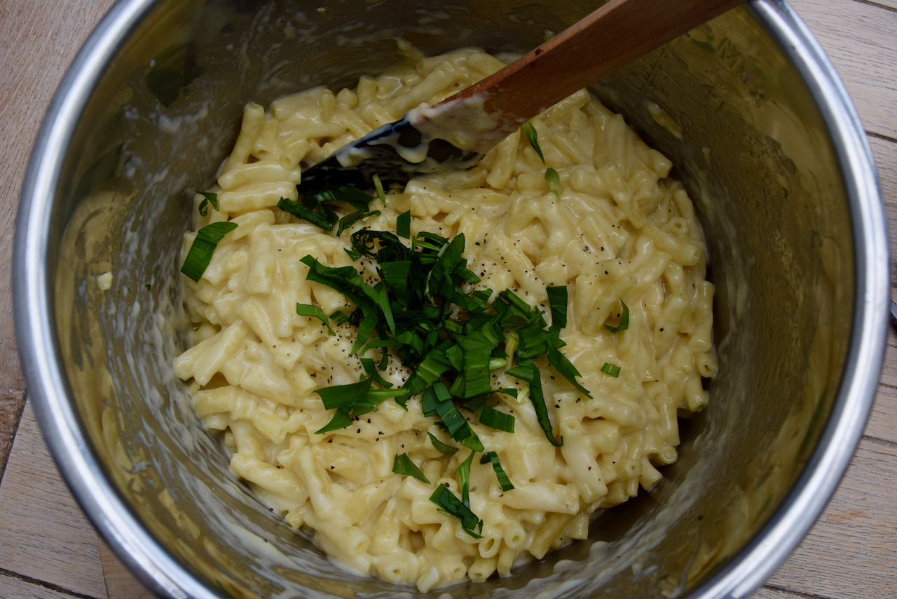 Wild Garlic Mac and Cheese recipe from Lucy Loves Food Blog