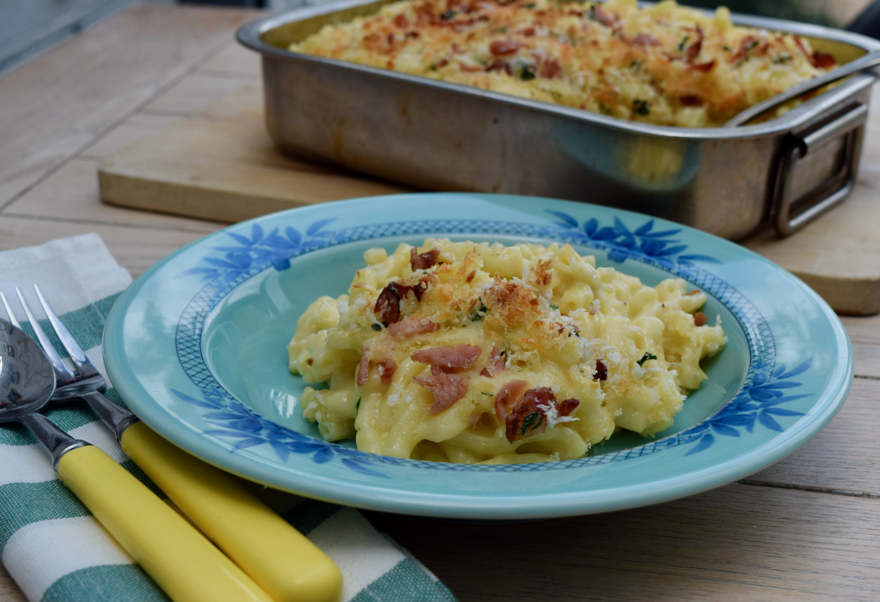 Wild Garlic Mac and Cheese recipe from Lucy Loves Food Blog