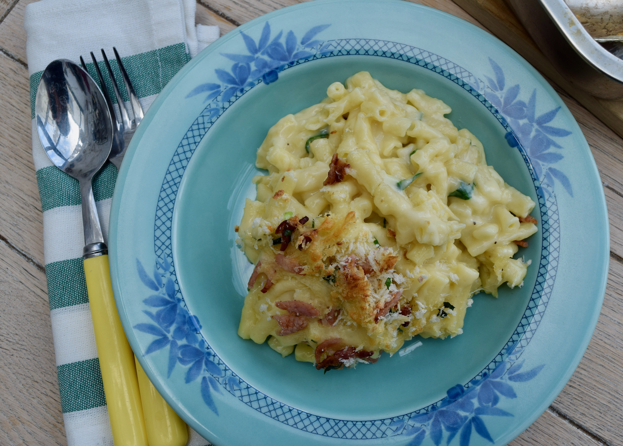 Wild Garlic Mac and Cheese recipe from Lucy Loves Food Blog