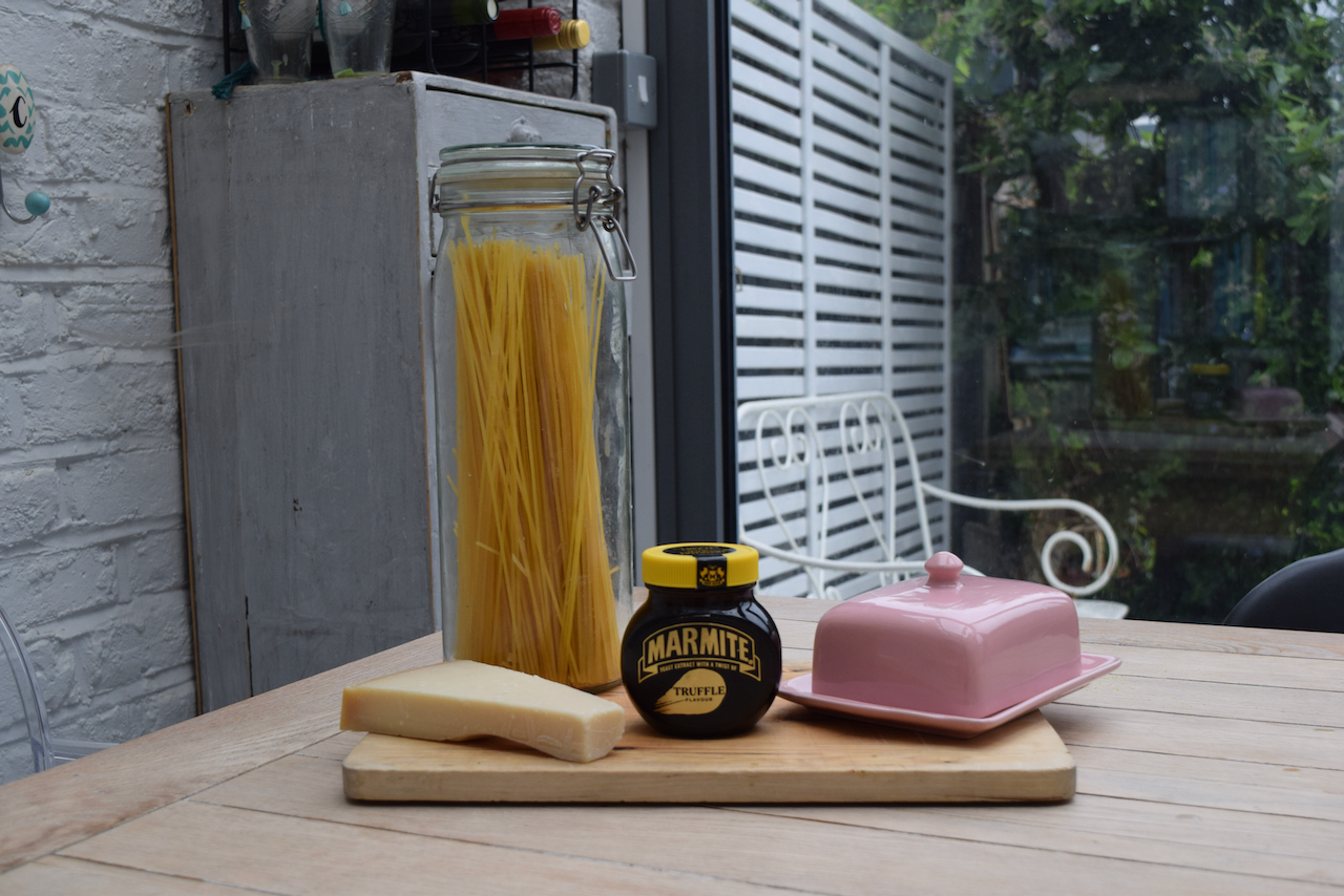 Truffle Marmite Pasta recipe from Lucy Loves Food Blog