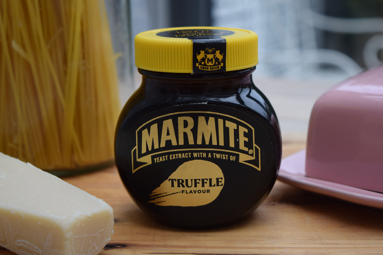 Truffle Marmite Pasta recipe from Lucy Loves Food Blog