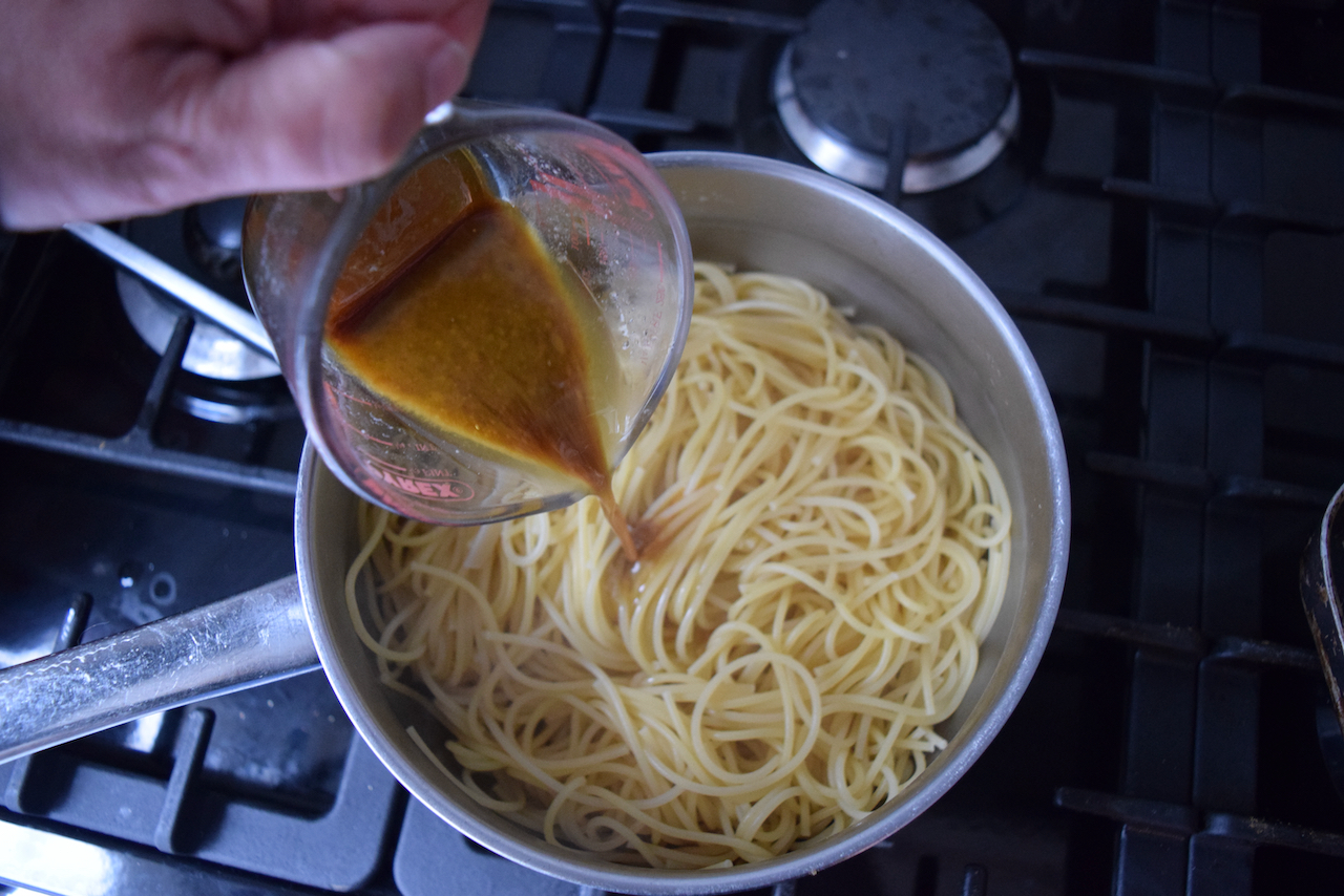 Truffle Marmite Pasta recipe from Lucy Loves Food Blog