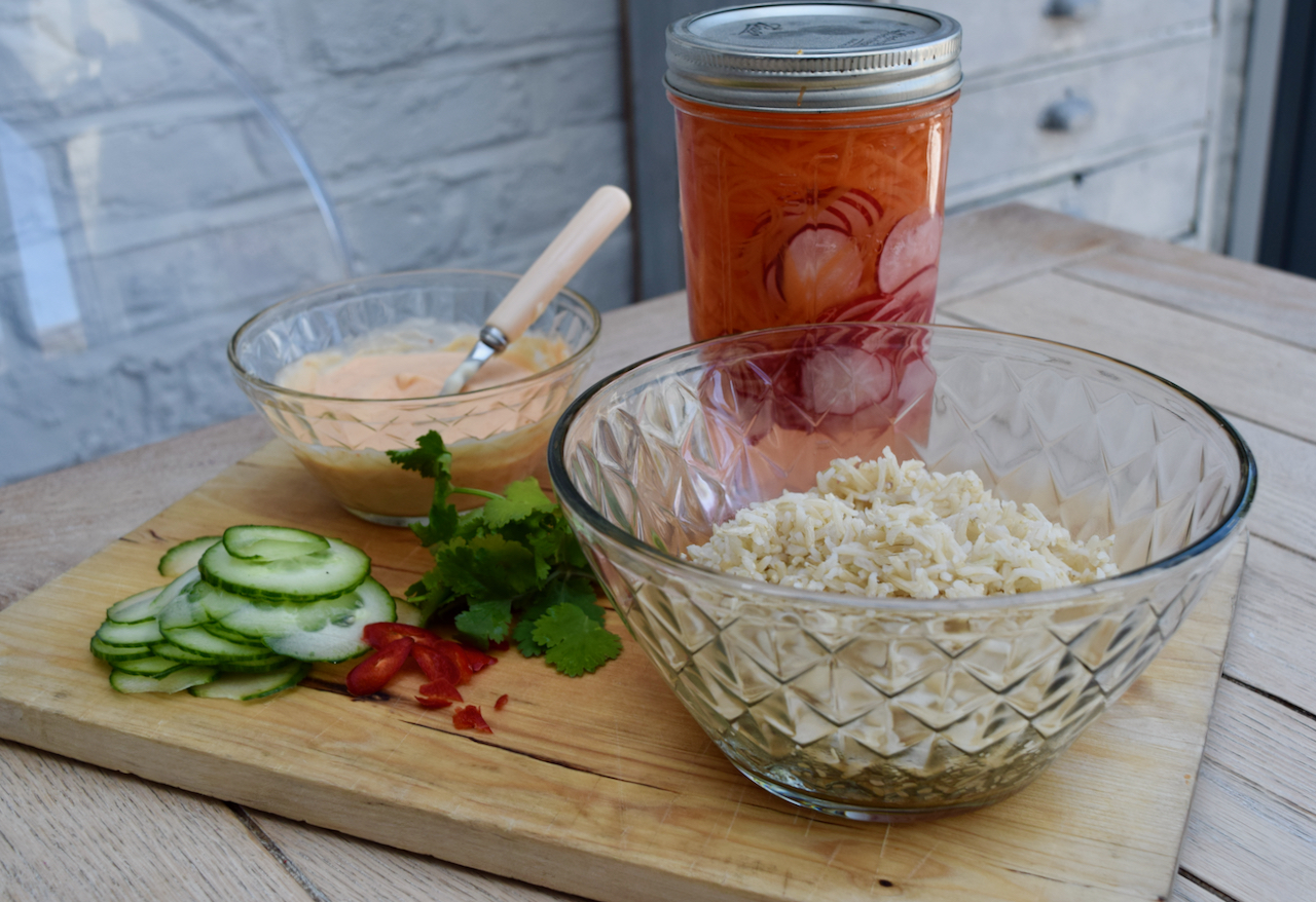 Citrus Chicken Rice Bowl recipe from Lucy Loves Food Blog