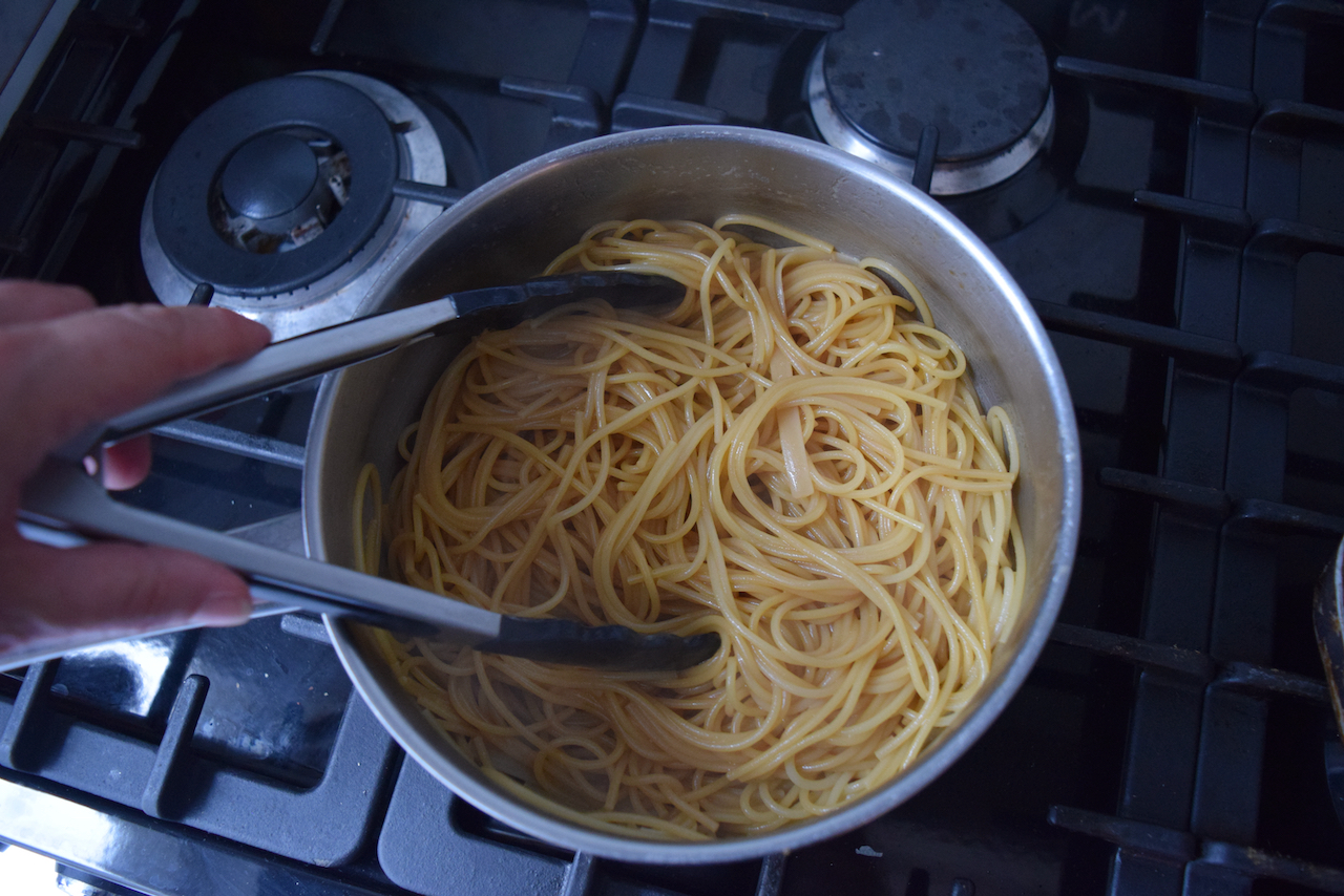 Truffle Marmite Pasta recipe from Lucy Loves Food Blog