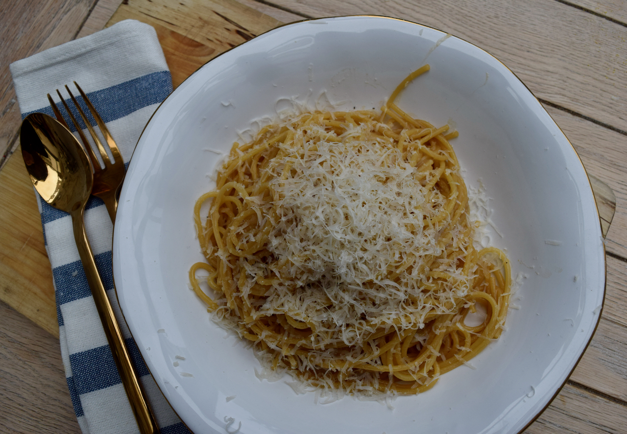 Truffle Marmite Pasta recipe from Lucy Loves Food Blog