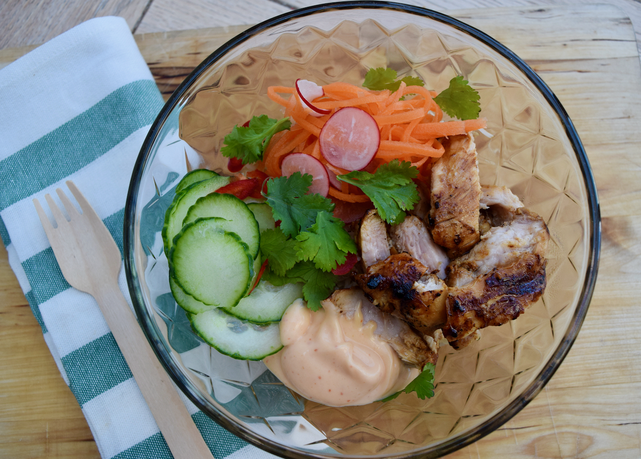 Citrus Chicken Rice Bowl recipe from Lucy Loves Food Blog