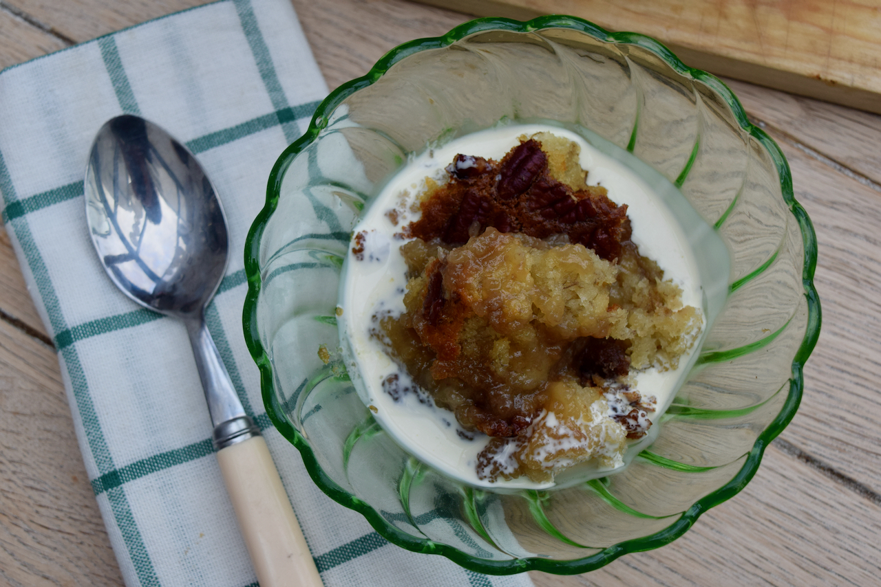 One Bowl Banana Maple Pudding recipe from Lucy Loves Food Blog