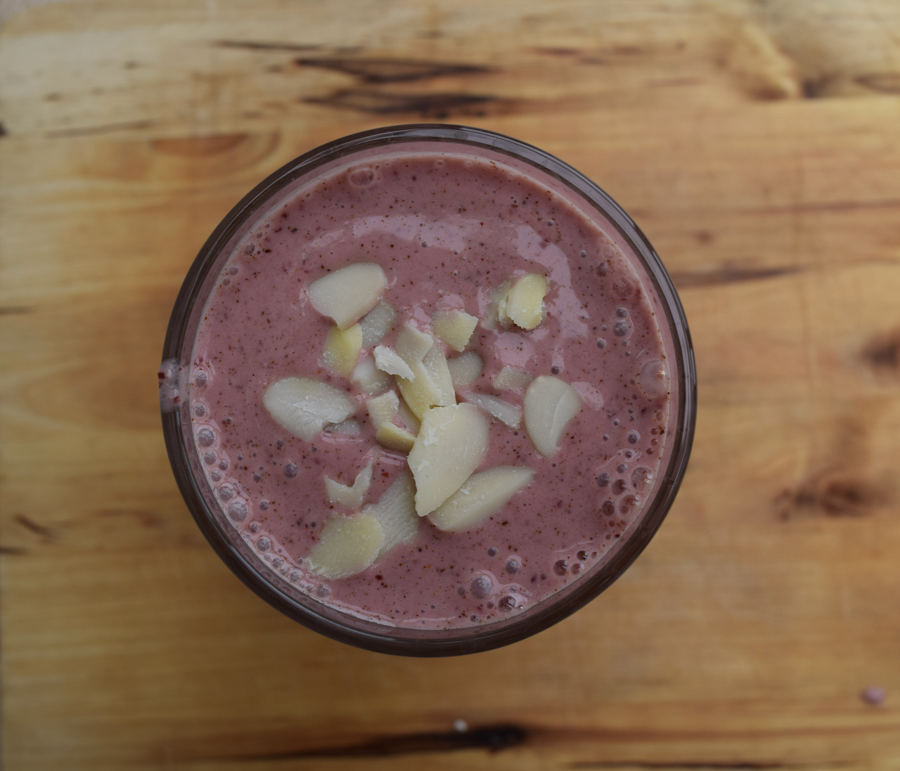 Cherry Bakewell Smoothie recipe from Lucy Loves Food Blog