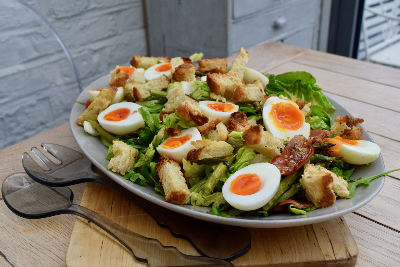 Bacon and Egg Summer Salad recipe from Lucy Loves Food Blog