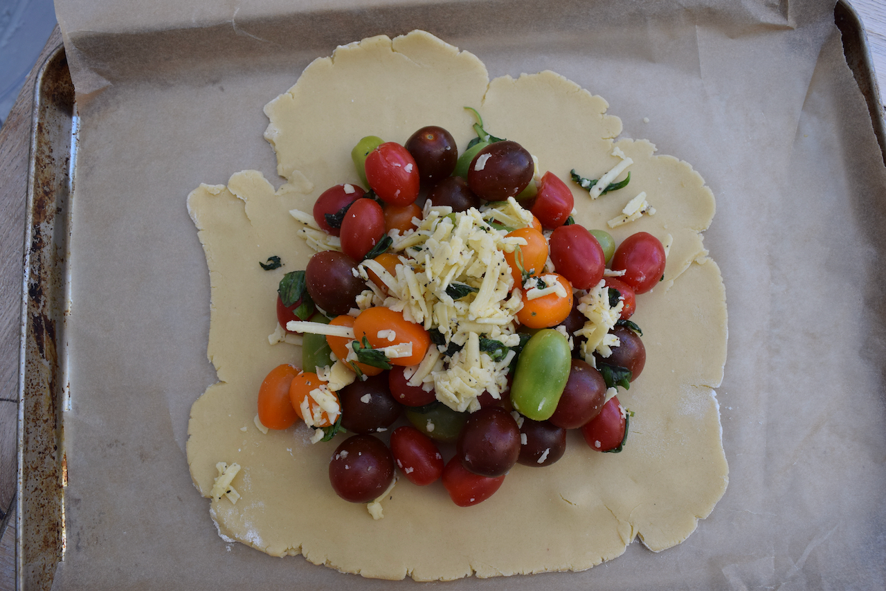 Tomato Cheddar Galette recipe from Lucy Loves Food Blog
