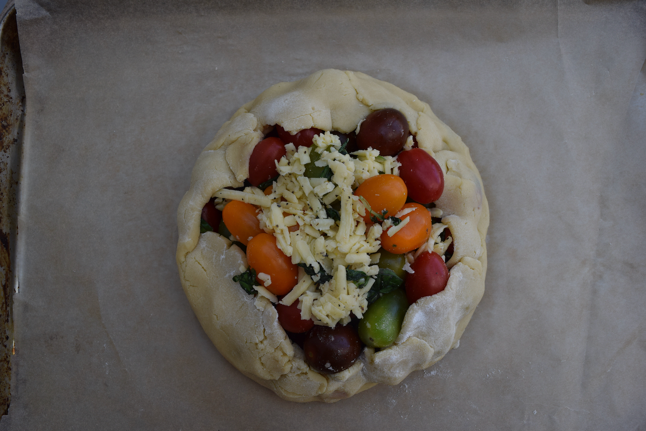 Tomato Cheddar Galette recipe from Lucy Loves Food Blog