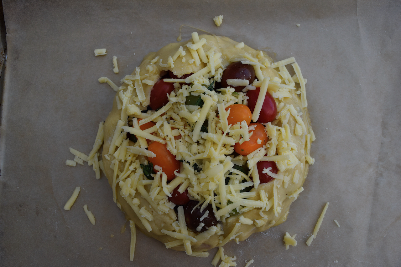 Tomato Cheddar Galette recipe from Lucy Loves Food Blog