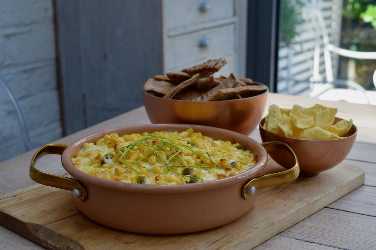 Hot Korean Corn Dip recipe from Lucy Loves Food Blog