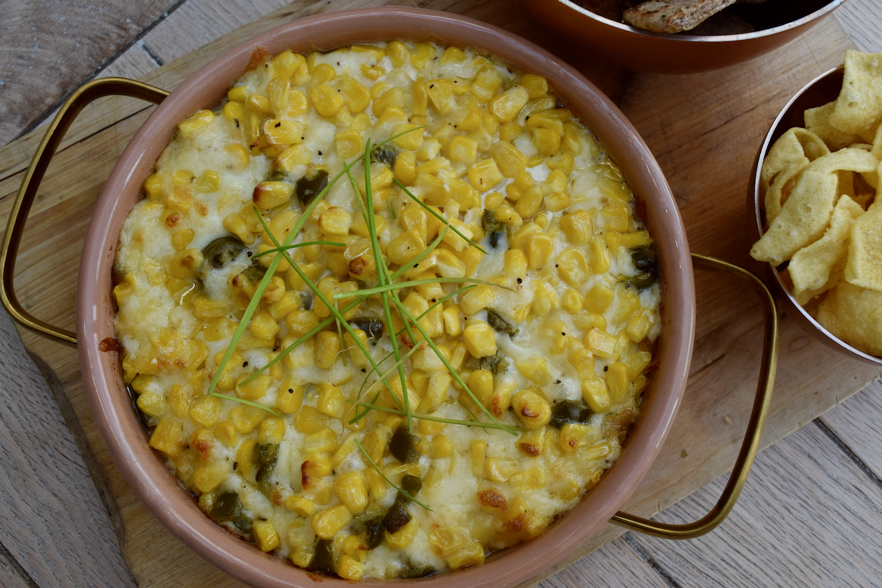 Hot Korean Corn Dip recipe from Lucy Loves Food Blog