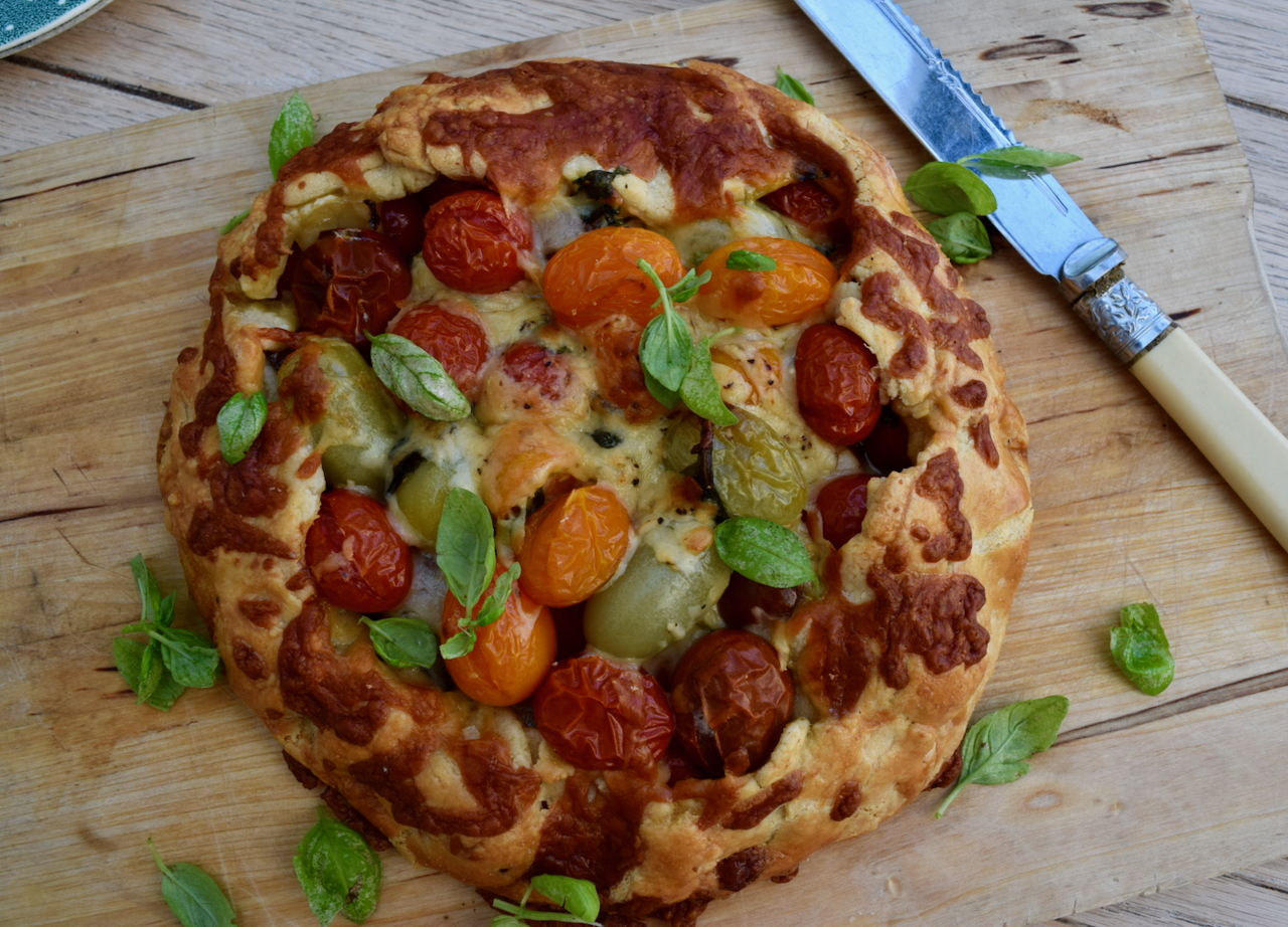 Tomato Cheddar Galette recipe from Lucy Loves Food Blog