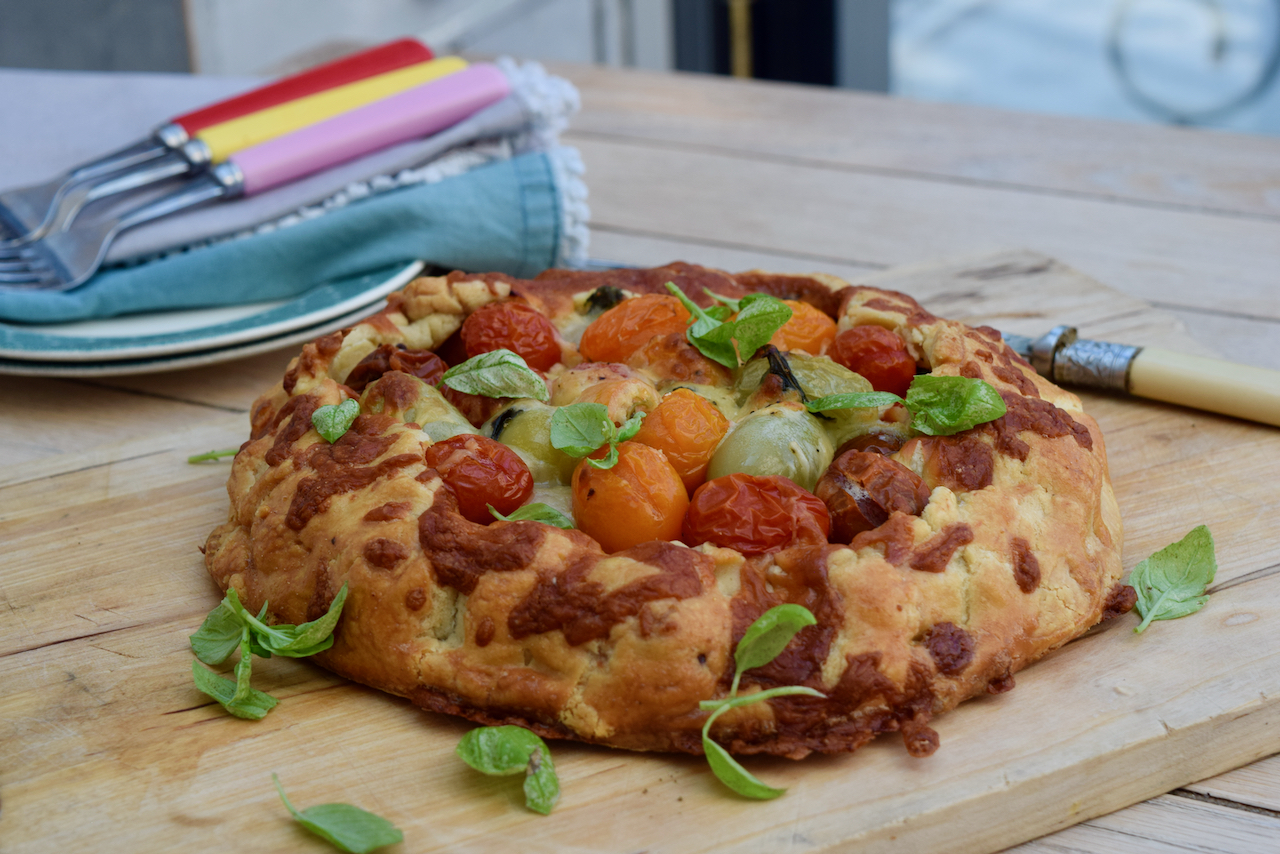 Tomato Cheddar Galette recipe from Lucy Loves Food Blog