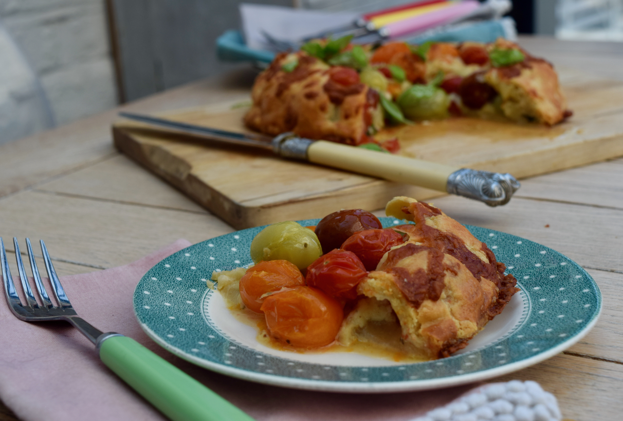 Tomato Cheddar Galette recipe from Lucy Loves Food Blog