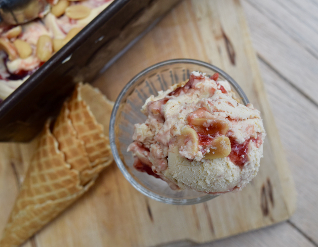 PB&J Ice Cream recipe from Lucy Loves Food Blog