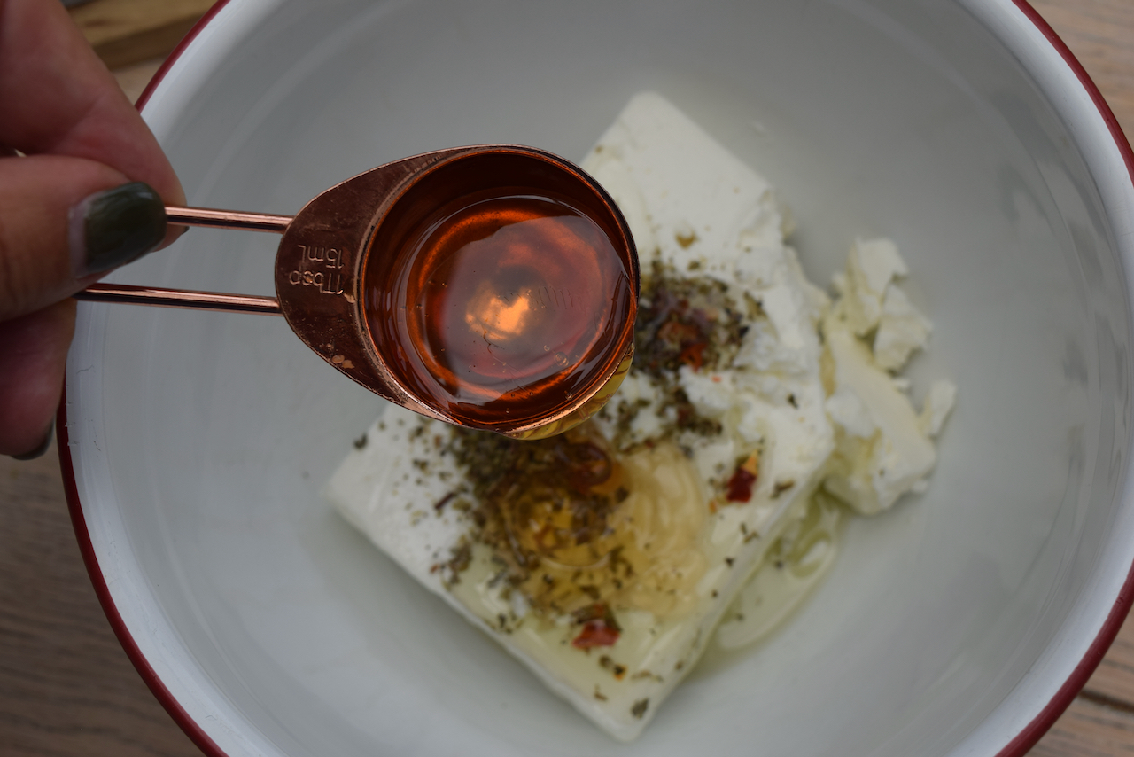 Feta in Filo with Hot Honey recipe from Lucy Loves Food Blog