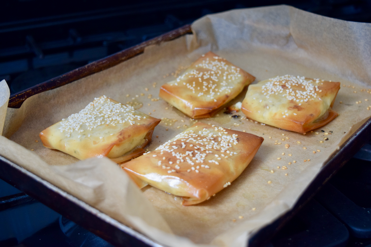 Feta in Filo with Hot Honey recipe from Lucy Loves Food Blog