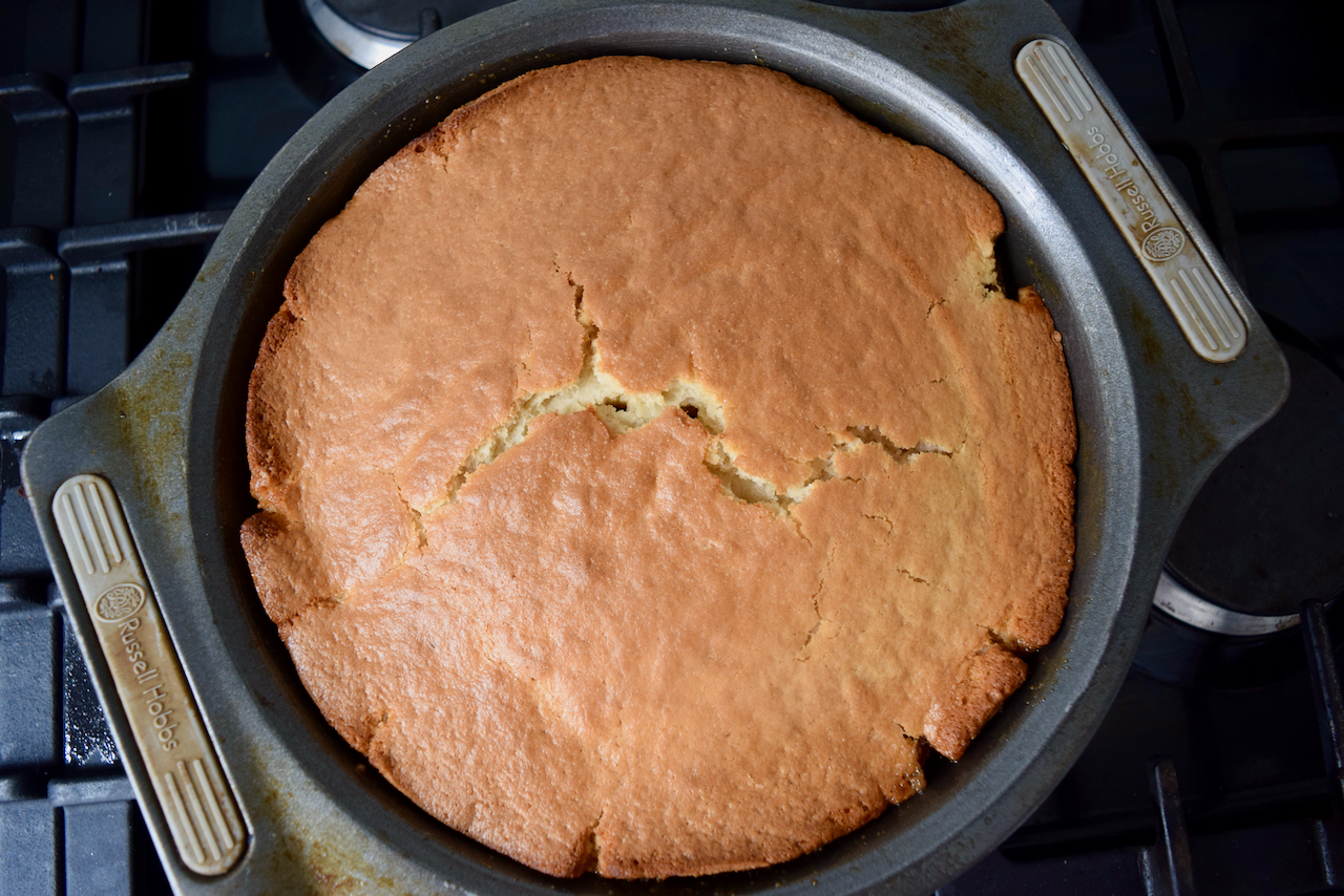 Bourbon Nectarine Upside Down Cake from Lucy Loves Food Blog