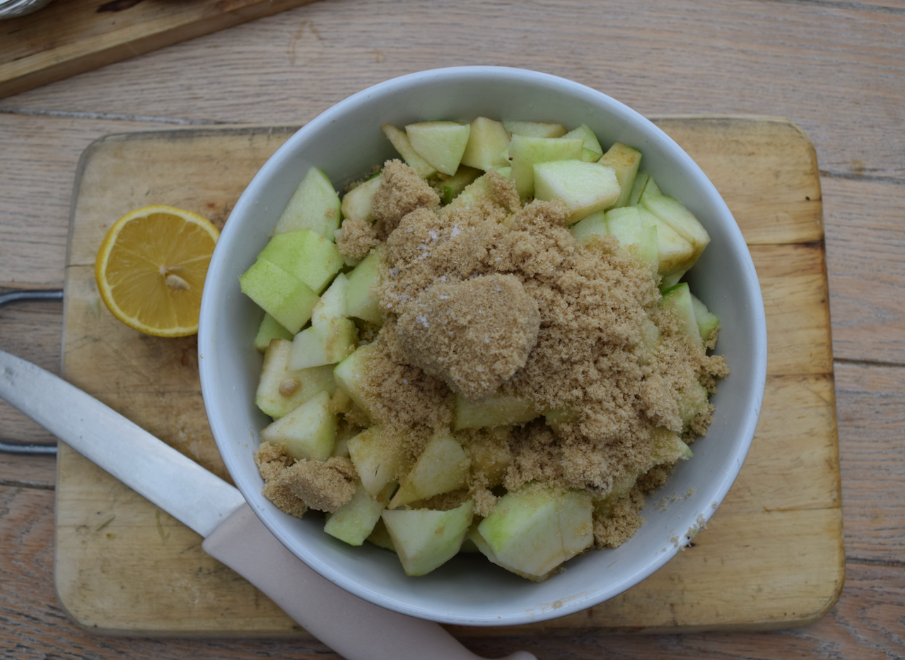 Brown Sugar Apple Shortbread recipe from Lucy Loves Food Blog