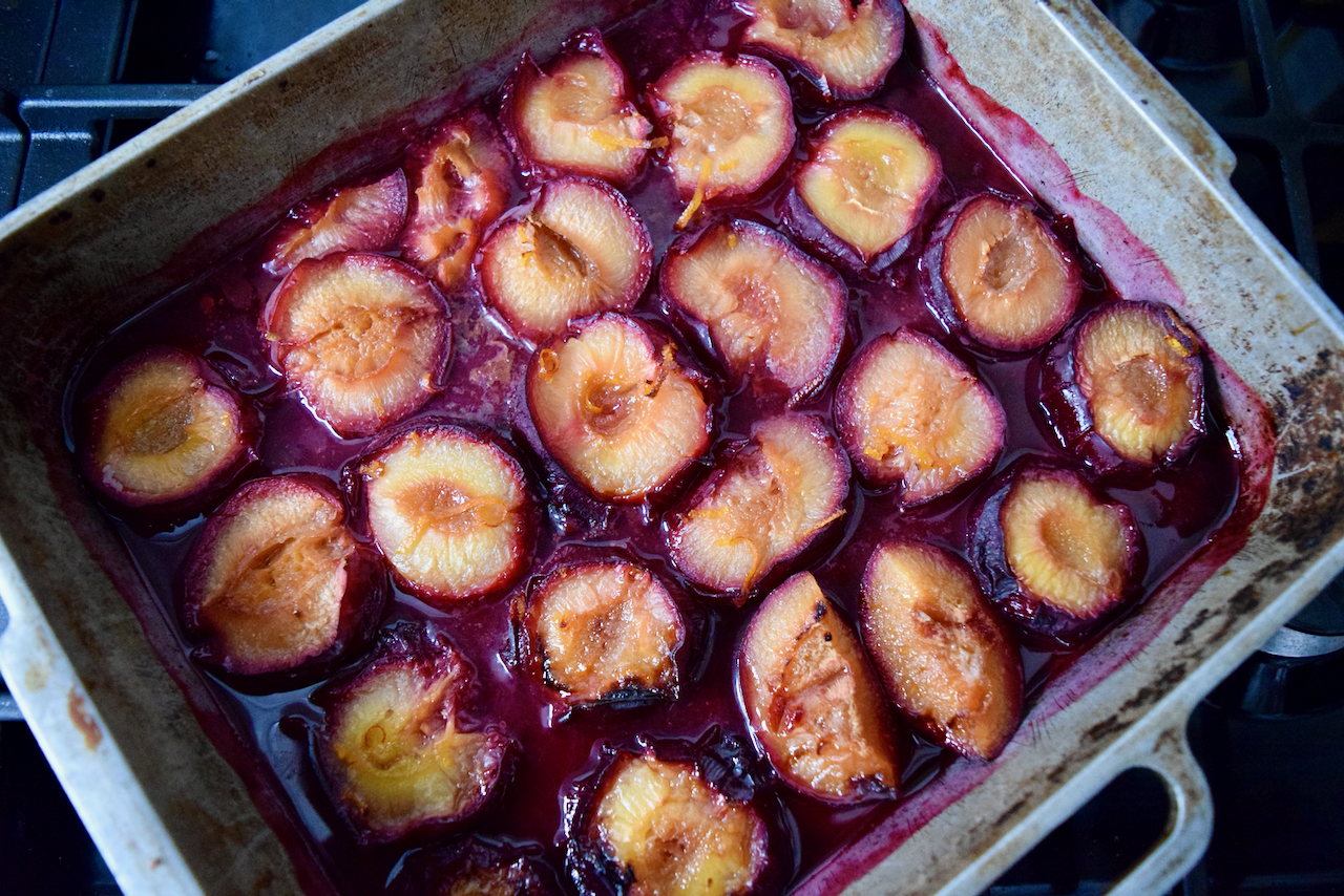 One Bowl Olive Oil Cake with Roasted Plums recipe Lucy Loves Food Blog