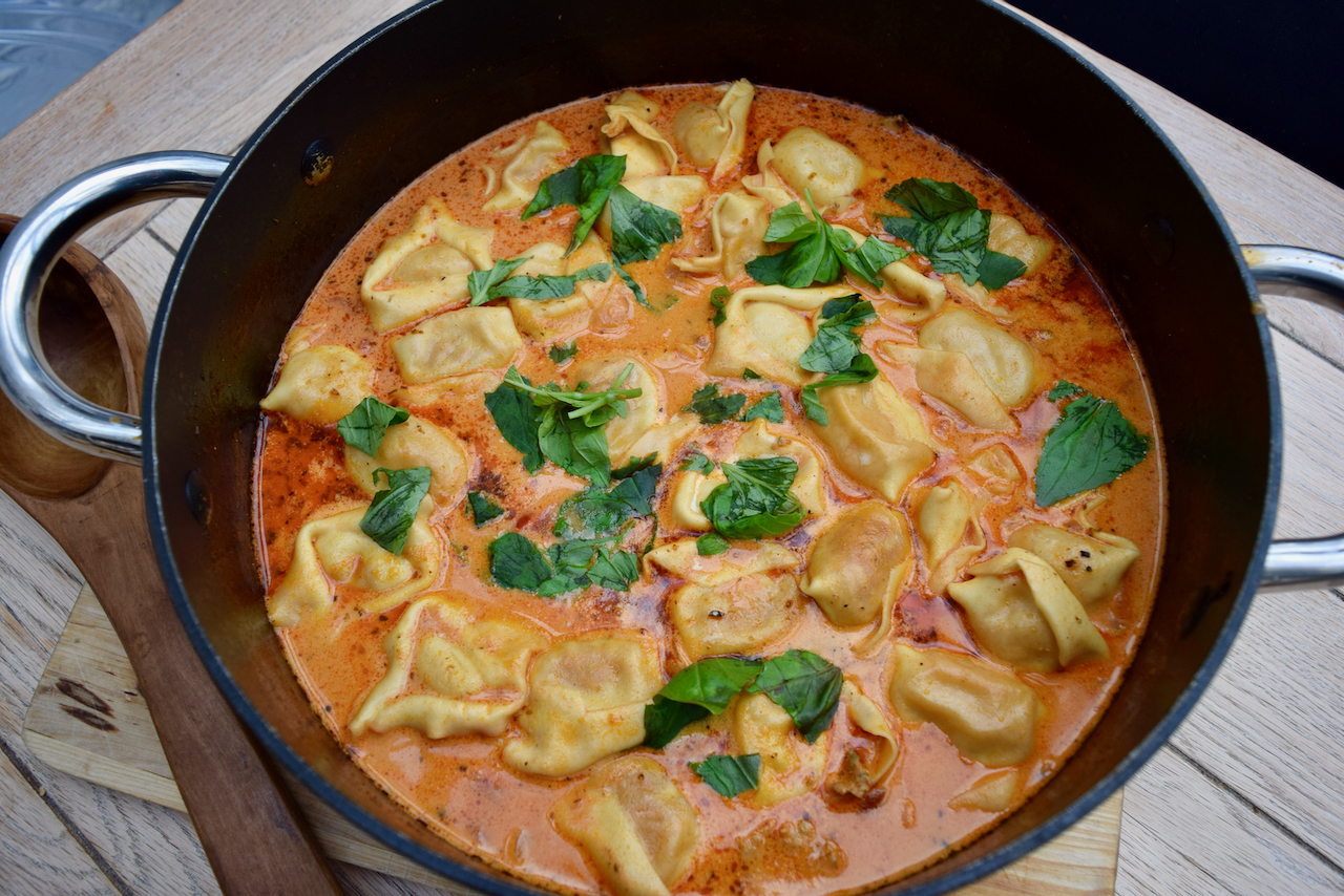 Tortellini Sausage Soup recipe from Lucy Loves Food Blog