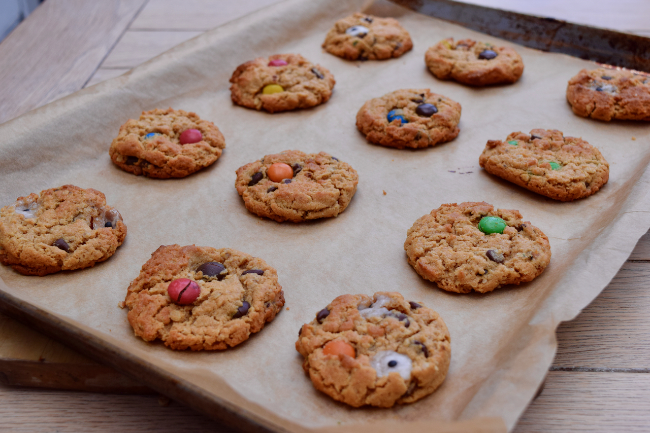 Peanut Butter Monster Cookies recipe from Lucy Loves Food Blog